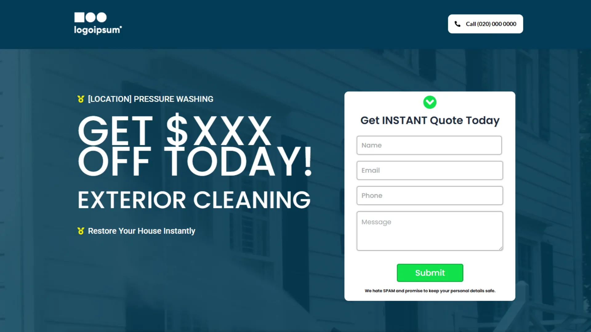 Landing Page Template 7 by DSIGNS Australia